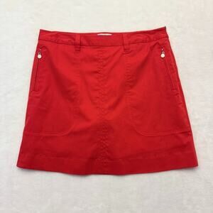 Vintage Lily's of Beverly Hills Red Golf Pickleball Skort Skirt Size 12 NEW